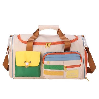 Gym Duffle Bag with Shoe Compartment – Large Oxford Fabric Travel Bag