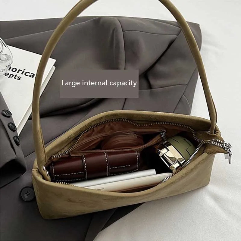 PU Leather Square Underarm Bag – Women's Trendy Shoulder Purse