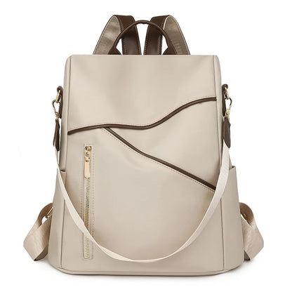 Anti-Theft Women's Nylon Backpack – Large Capacity Travel Shoulder Bag