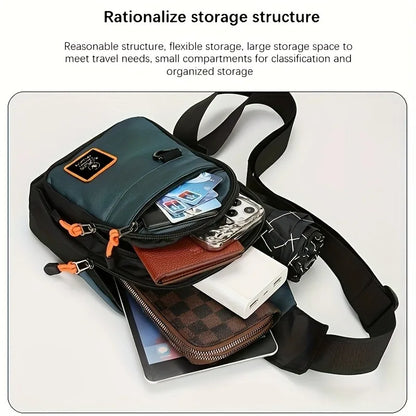 Men's Lightweight Sling Chest Bag Casual Crossbody Pack