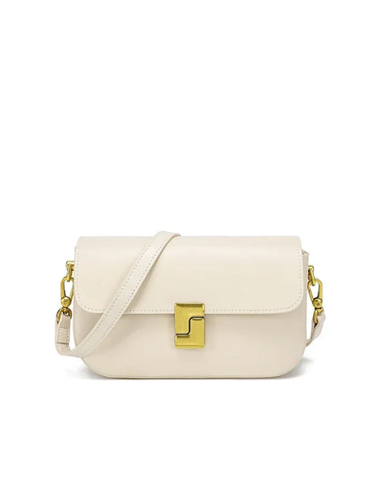 Leather Crossbody Bag – Women's Small Square Shoulder Bag