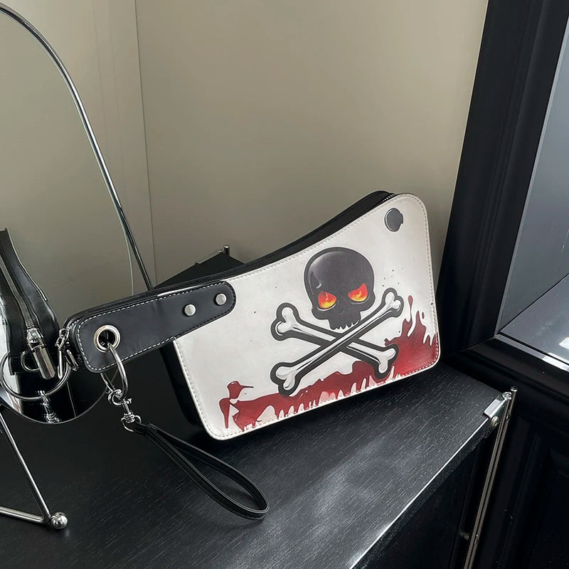 Halloween Knife Shape Shoulder Bag Women PU Leather Purse