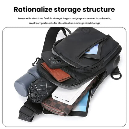 Sports Chest Sling Bag with Phone Pocket – Adjustable Crossbody