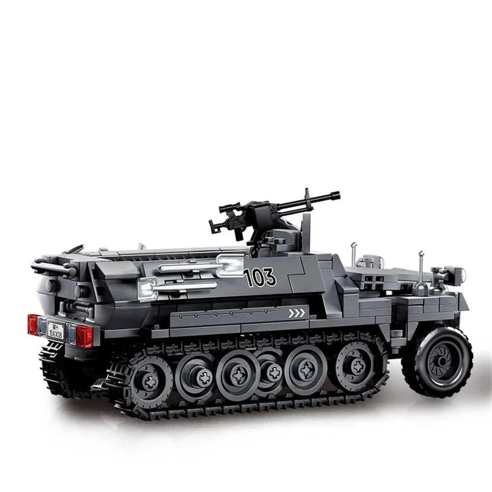 WWII Stuka zu Fuss Half-Track Rocket Launcher Building Blocks MOC