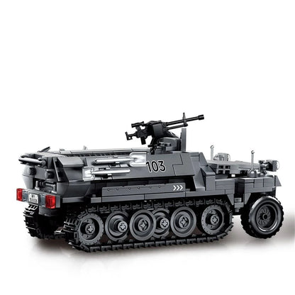 WWII Stuka zu Fuss Half-Track Rocket Launcher Building Blocks MOC