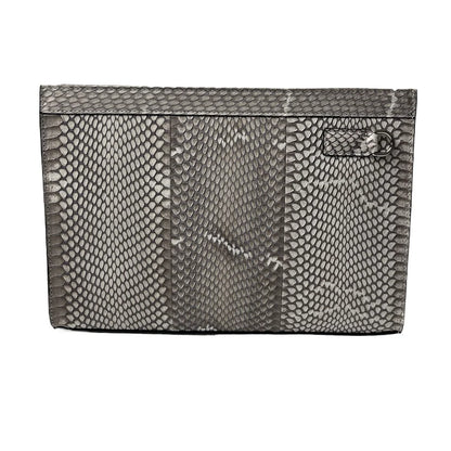 Real Snakeskin Leather Clutch Wrist Bag for Men – Luxury