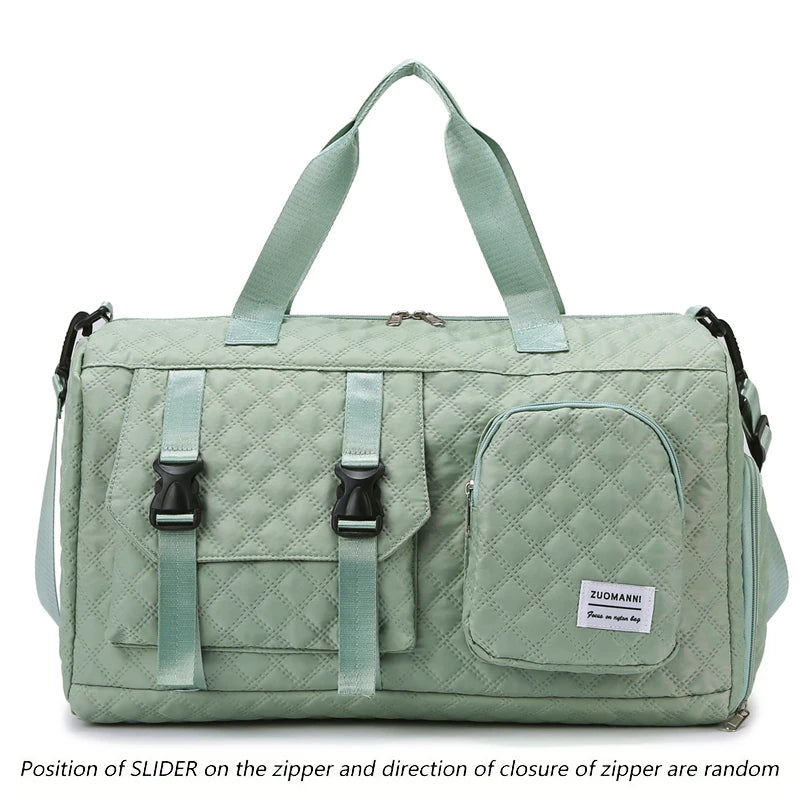 Nylon Travel Duffle Bag – Sports Gym & Overnight Shoulder Bag