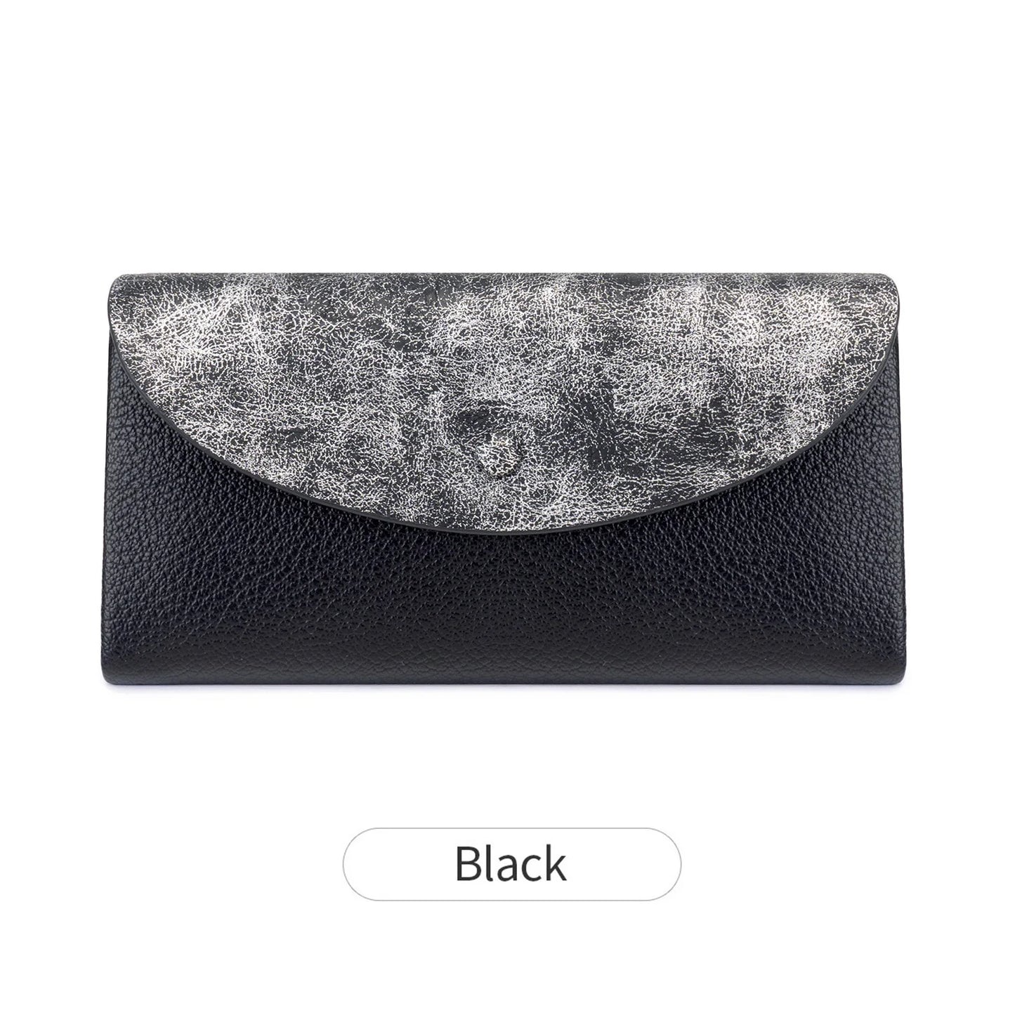 RFID Blocking Women's Wallet – Contrast Color Lychee Pattern Double Zipper Purse