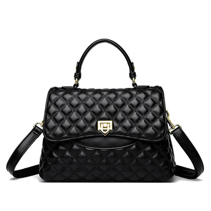 Women's Leather Crossbody Bag – Large Capacity Shoulder Handbag