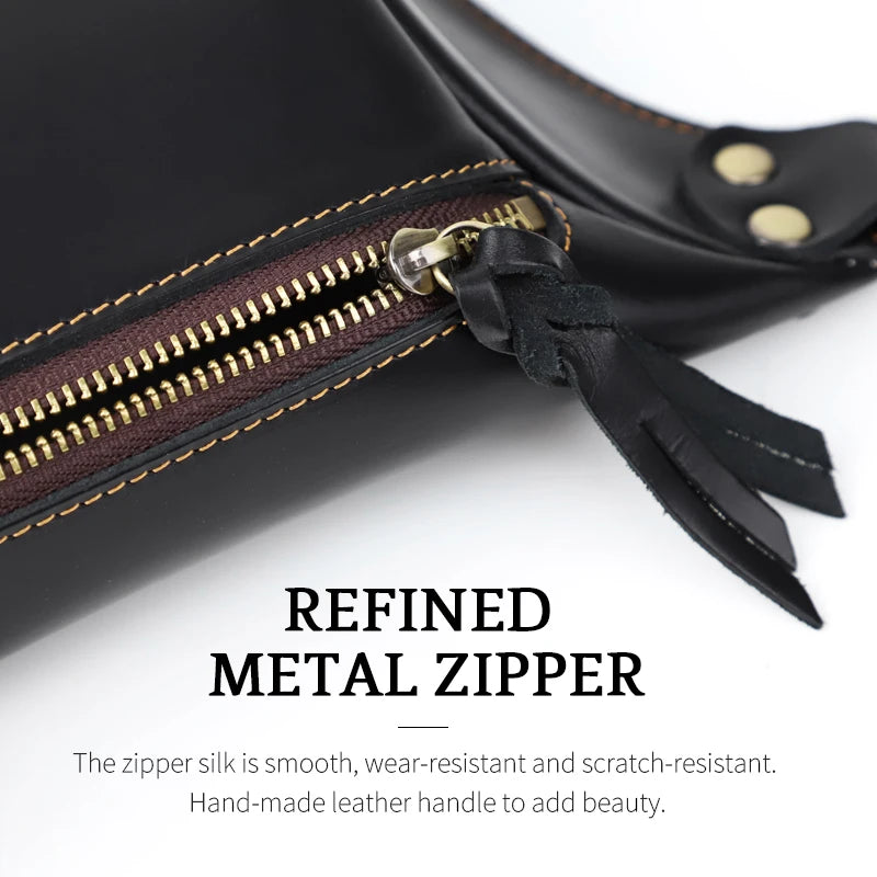 Leather Chest Bag for Men – Handmade Vintage Crossbody & Shoulder Pack