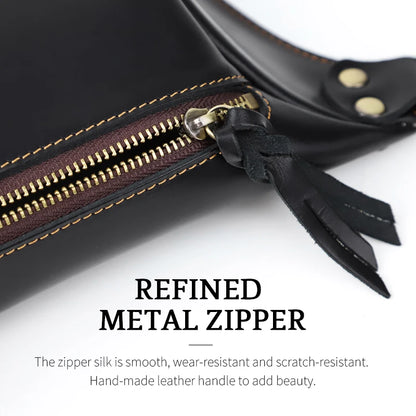 Leather Chest Bag for Men – Handmade Vintage Crossbody & Shoulder Pack
