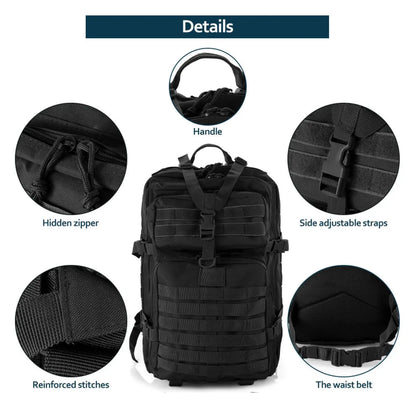 Tactical Backpack 25L/50L Waterproof MOLLE Hunting Camping Hiking Bag