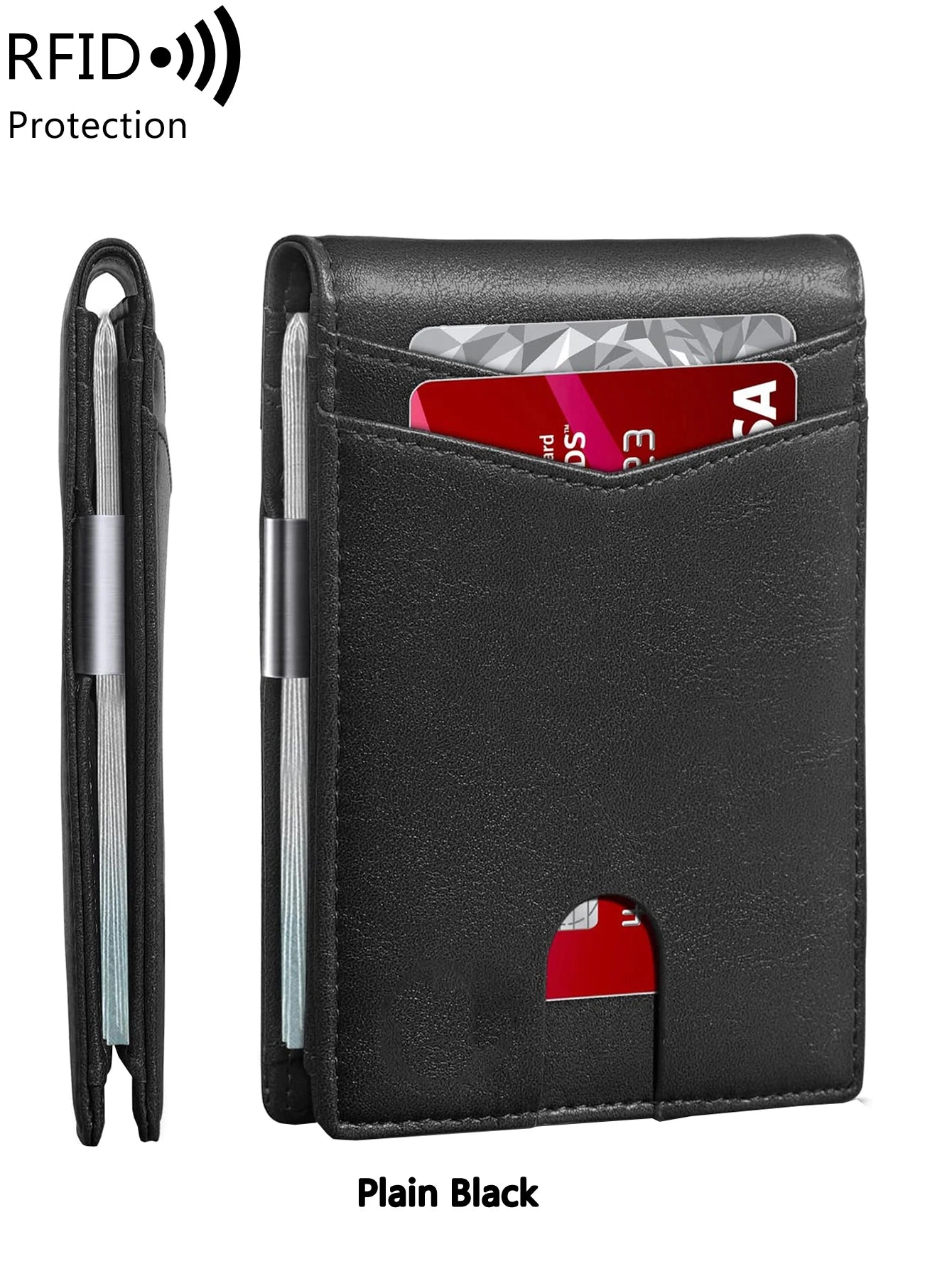 RFID Blocking Slim Front Pocket Wallet for Men – Carbon Fiber
