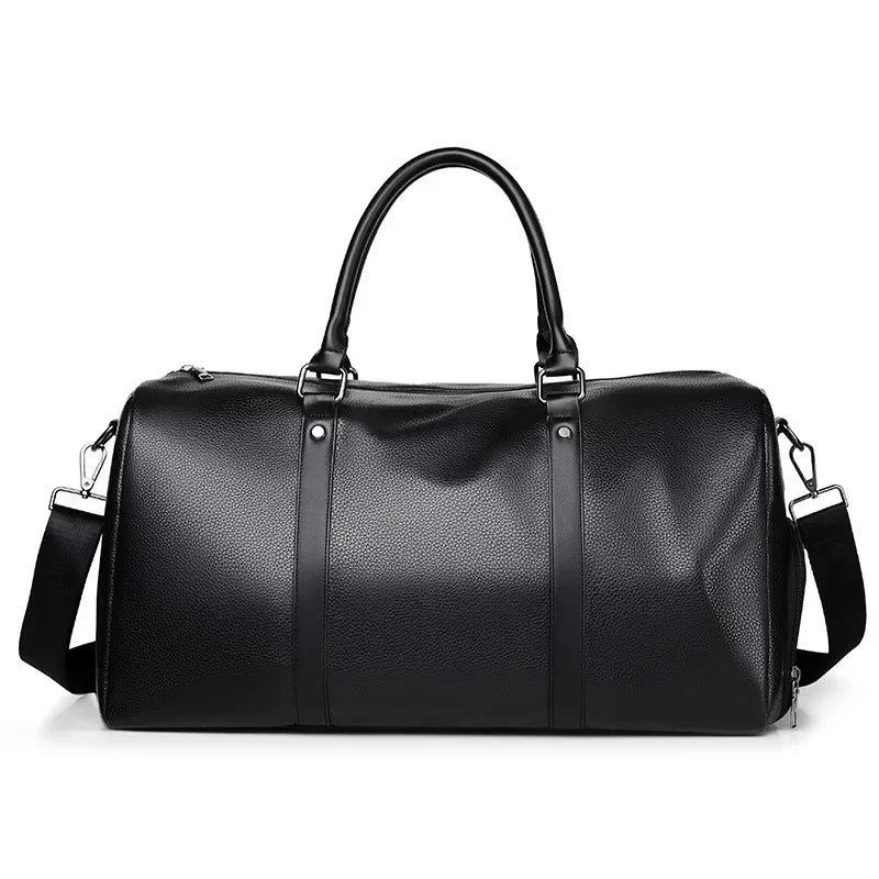 Leather Duffle Bag for Men – Large Capacity Travel Weekender