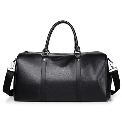 Leather Duffle Bag for Men – Large Capacity Travel Weekender