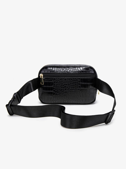 Crocodile Pattern Women's Chest Bag – PU Leather Crossbody