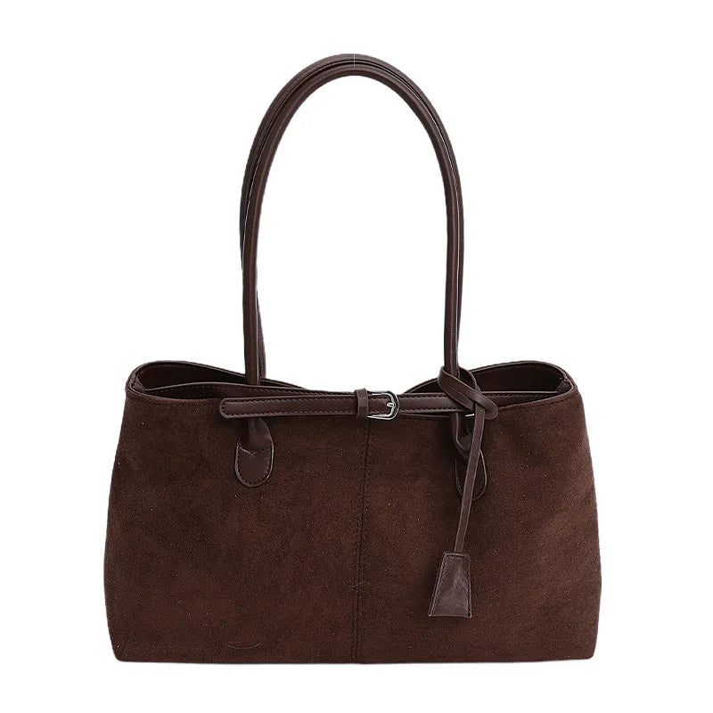 Women's PU Leather Shoulder Bag – Retro Underarm Tote