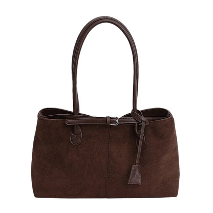 Women's PU Leather Shoulder Bag – Retro Underarm Tote