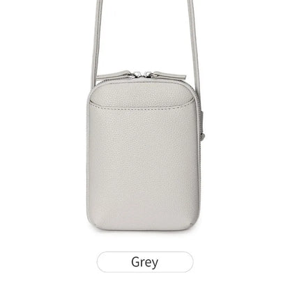 Classic Solid Color Women S Crossbody Bag High-Quality Pu Leather Shoulder Fashionableluxury Large