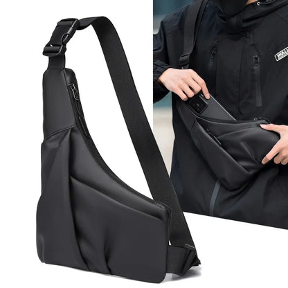 Anti-Theft Sling Bag – Men's Triangle Chest Crossbody