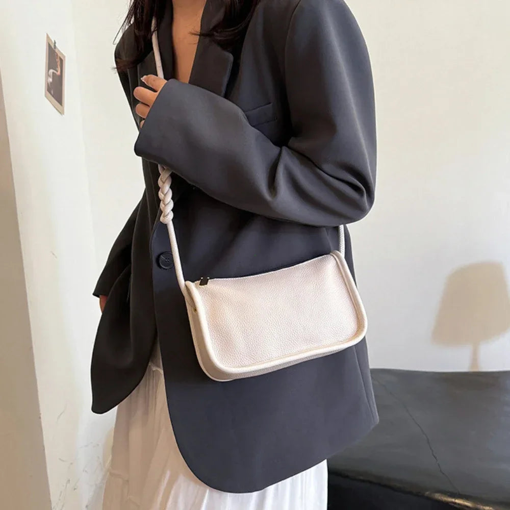 Genuine Leather Crossbody Bag for Women – Cowhide Shoulder Purse