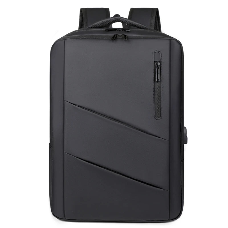 Large Capacity Travel Backpack with USB Charging Port – Water-Resistant Business Bag for Men