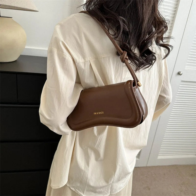 Mini PU Leather Underarm Bag – Women's Crossbody Handbag