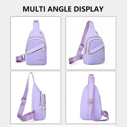 Women's Sling Chest Bag – Multi-Pocket Crossbody Shoulder Bag