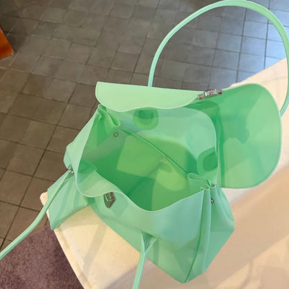 Large Capacity PVC Shoulder Bag – Women's Waterproof Handbag with Coin Purse