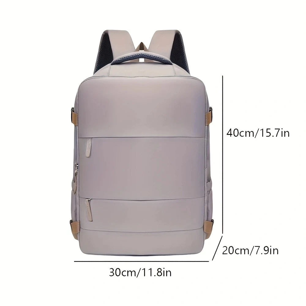 Expandable Travel Backpack with Laptop Compartment – Carry-On Business Bag