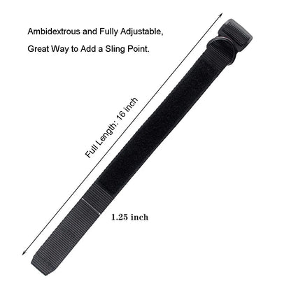 Universal Rifle Sling Adapter Heavy-Duty D-Ring Nylon Loop