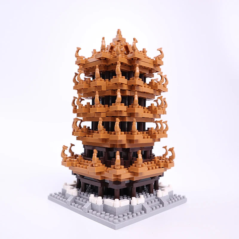 Yellow Crane Tower Micro Building Blocks – 752 Pcs