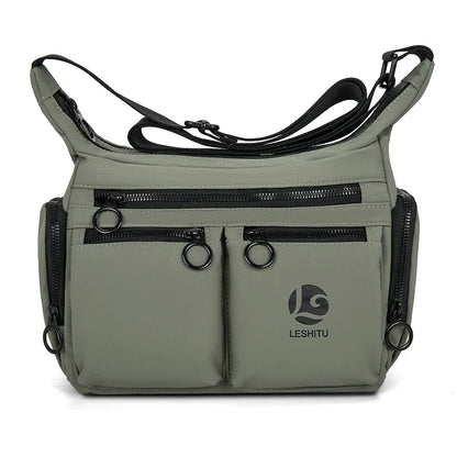 Unisex Water-Resistant Crossbody Sling Bag – Large Capacity Multi-Pocket