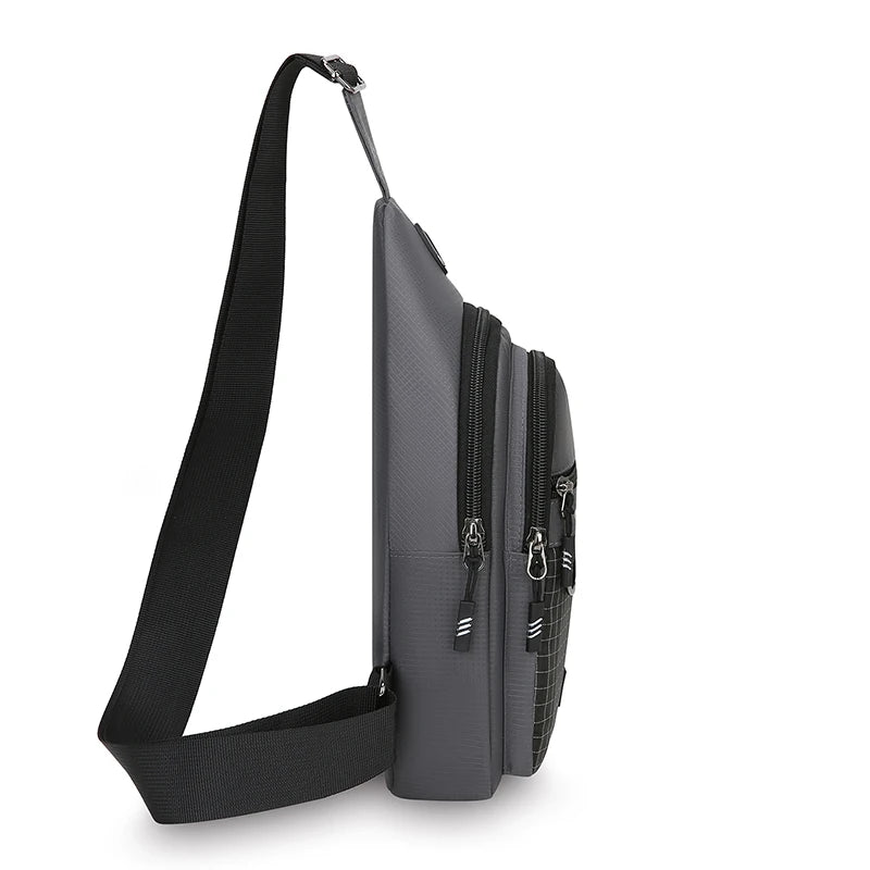 Men's Water-Resistant Crossbody Chest Bag – Lightweight Multipurpose Sling Pack