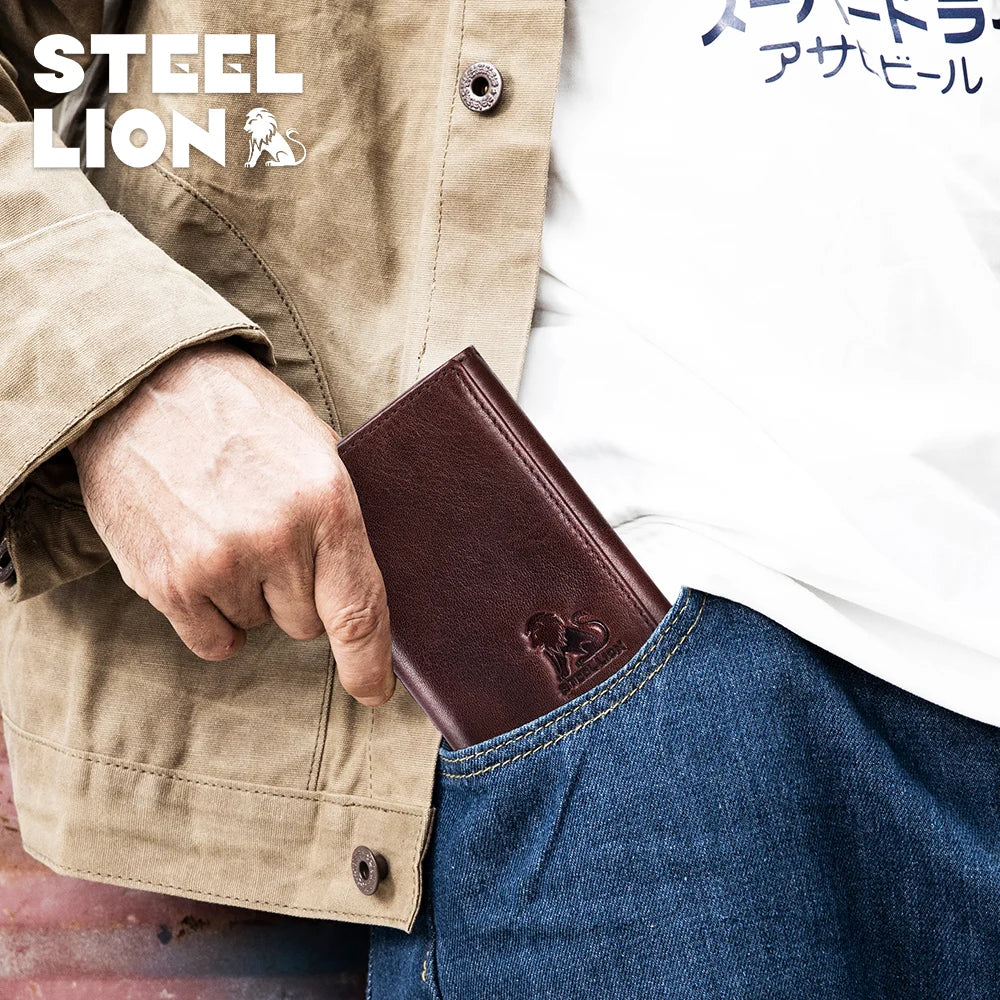Genuine Leather Multi-Slot Card Wallet for Women