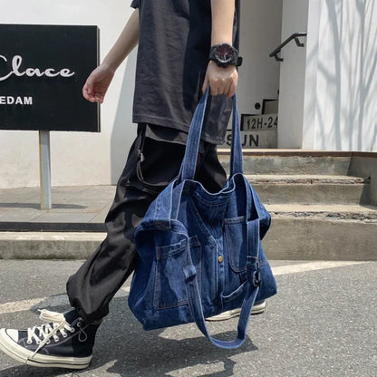Casual Jeans Bags Denim Shoulder Women Designer Tote Crosbody Luxury Handbags Shopping Bag Bolsos