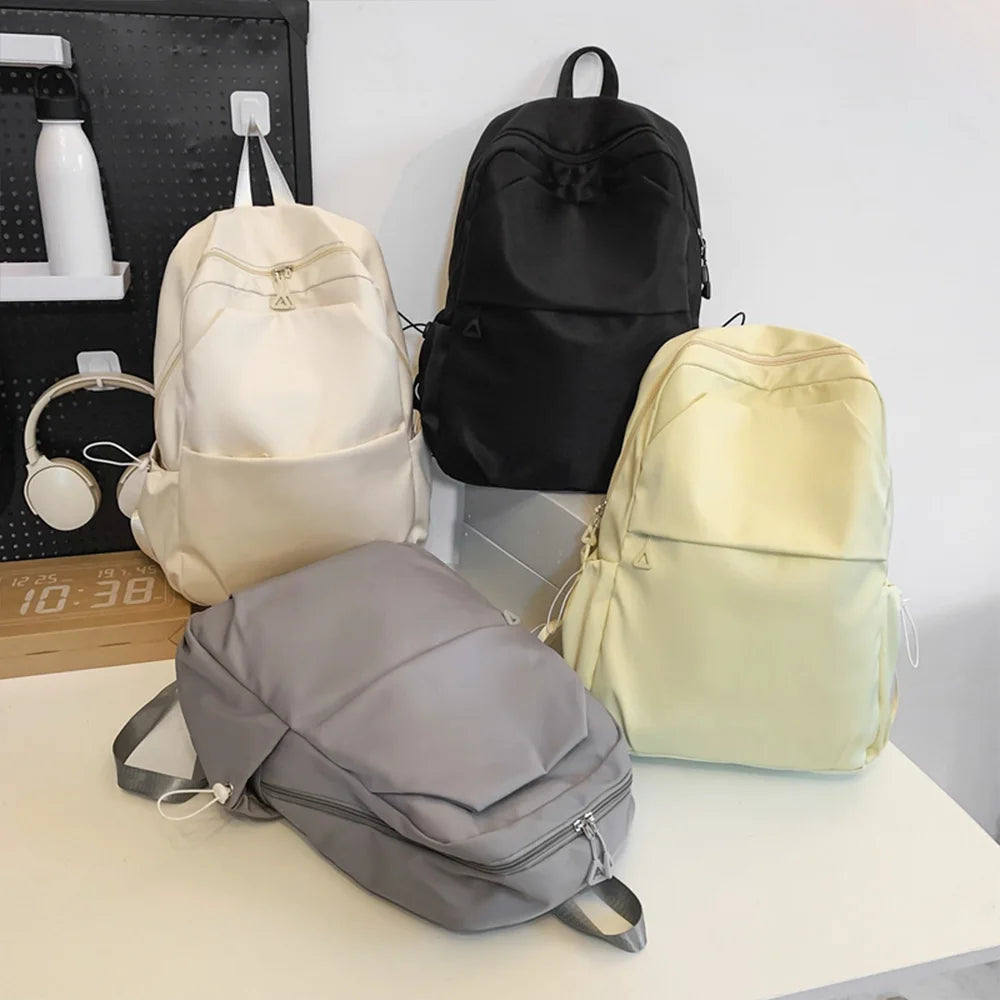 Lightweight Nylon Backpack – Minimalist Water-Resistant Daily Bag