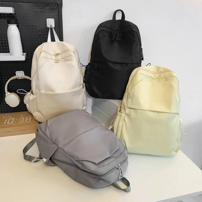 Lightweight Nylon Backpack – Minimalist Water-Resistant Daily Bag
