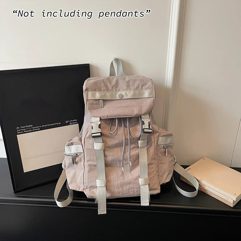 Minimalist Multi-Pocket Backpack with Flip Flap – Large Capacity