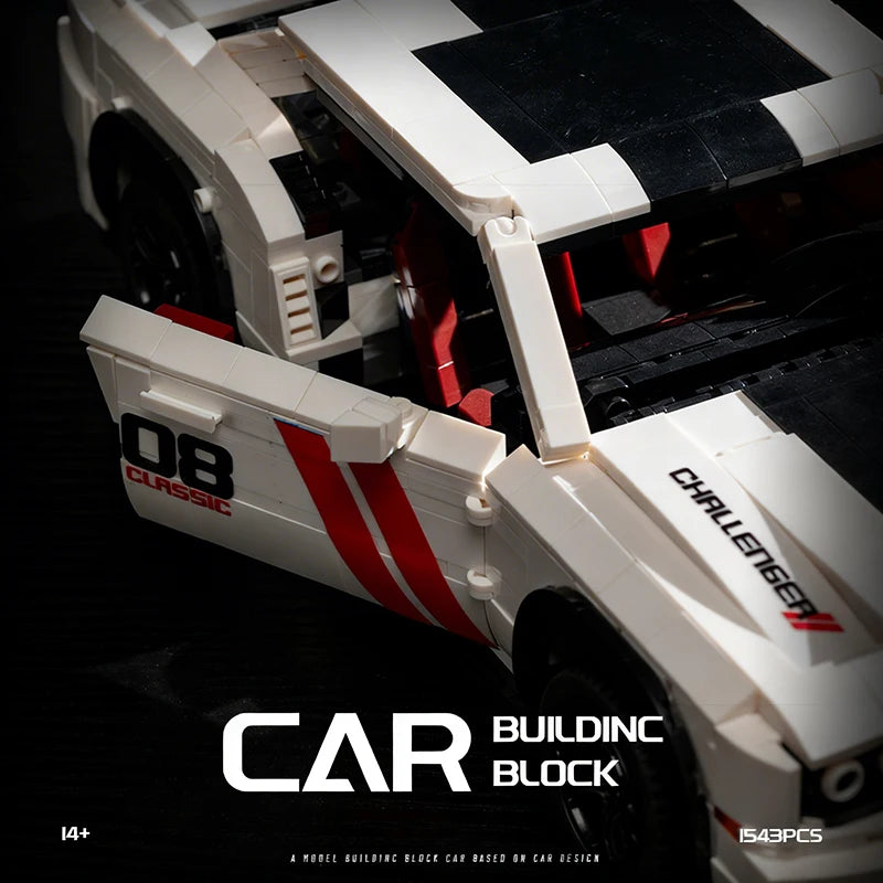 Muscle Car Building Blocks Set – 1543pcs Technical Brick Model