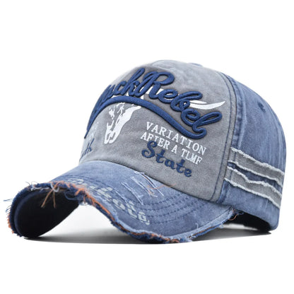 Snapback Baseball Cap – Vintage Distressed Hip Hop Hat Unisex