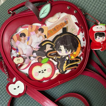 Fruit Ita Bag Backpack – Tomato & Apple Plush Shoulder Bag