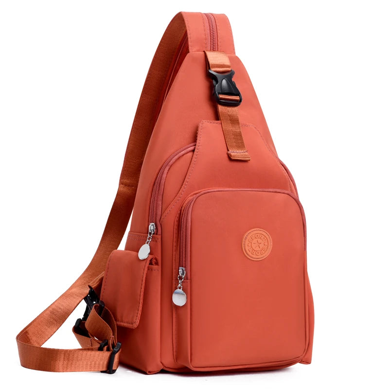 Crossbody Sling Backpack for Women – Large Capacity Nylon 2-in-1 Bag
