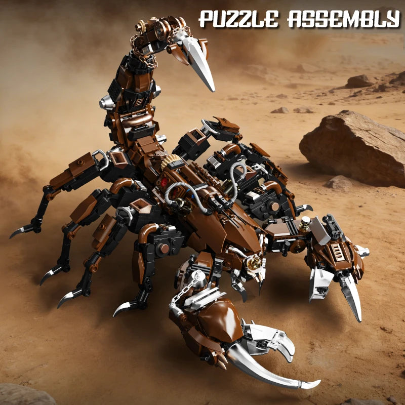 Mechanical Scorpion MOC Building Blocks – Steampunk Robot Model
