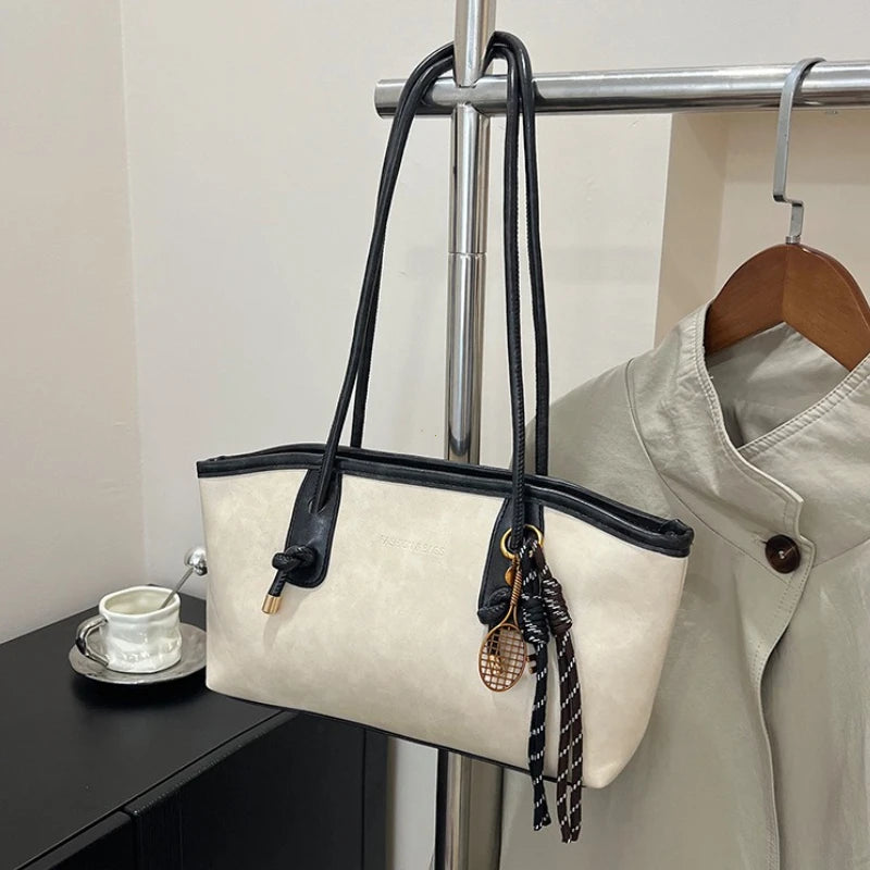 PU Leather Women's Shoulder Bag – Large Capacity Crossbody Tote