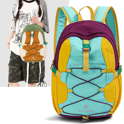 Lightweight Hiking Backpack – Color-Block Outdoor Sports Bag