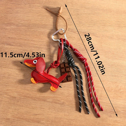Sausage Dog Keychain Bag Charm – Cute Dachshund Pendant Gift