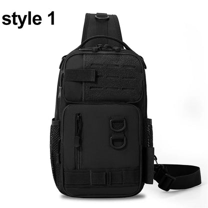 Tactical Fishing Sling Bag – Chest Pack with Rod Holder