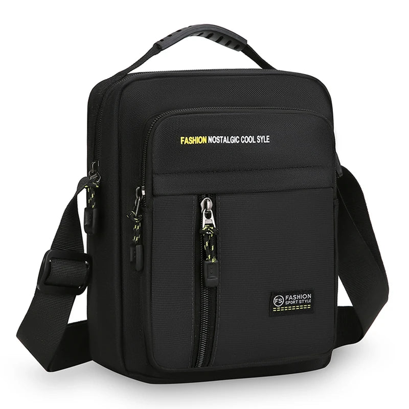 Men's Crossbody Bag – Large Capacity Multi-Pocket Shoulder Bag