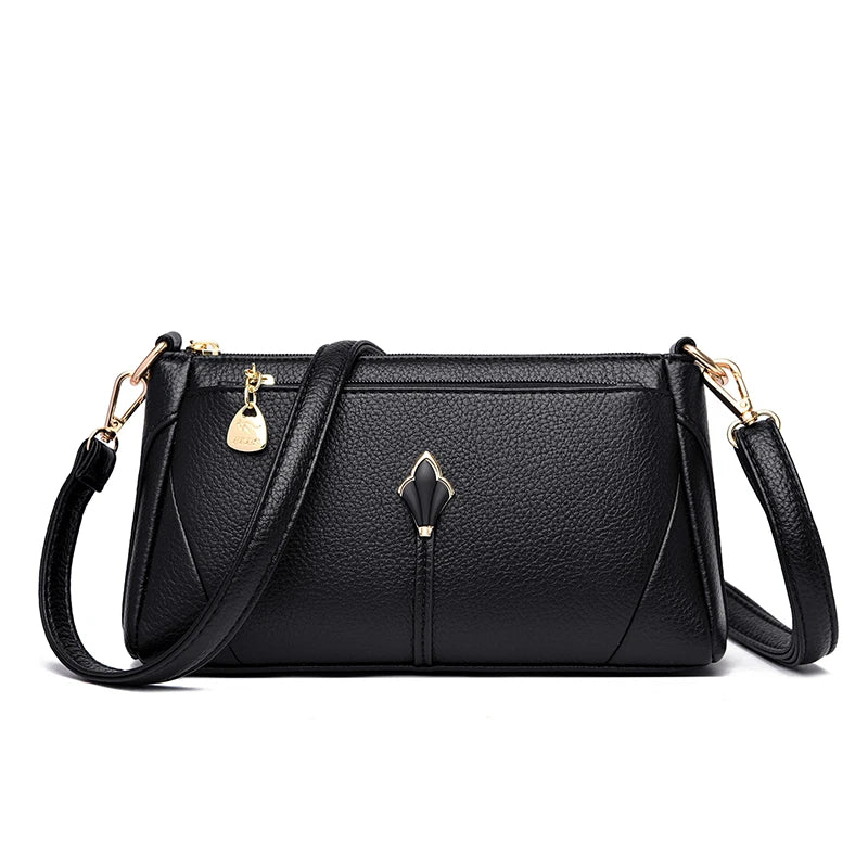 Elegant PU Leather Crossbody Bag – Women's Shoulder Purse